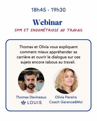 Webinar SPM et endométriose au travail