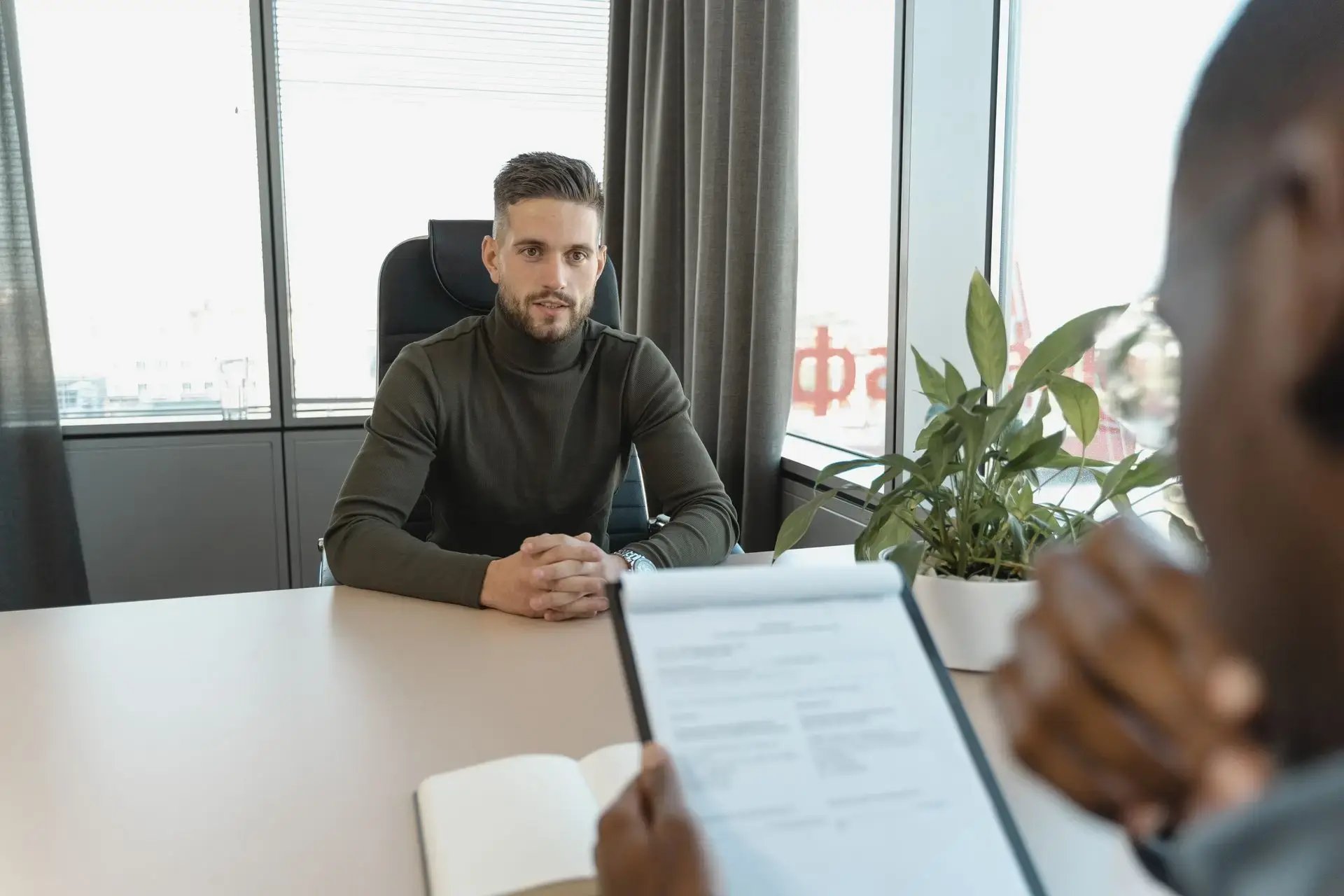 entretien avec curriculum de l'homme